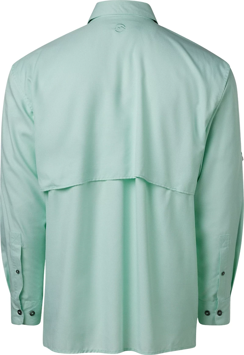 Magellan Outdoors Men's Aransas Pass Mini Check Long Sleeve Fishing Shirt