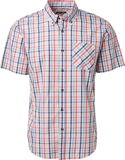 Magellan Outdoors Men's Summerville Plaid Short Sleeve Shirt