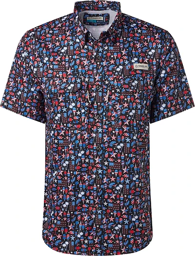 Magellan Outdoors Men's Americana Print Short Sleeve Shirt