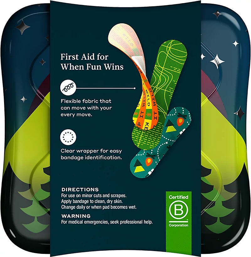 Welly Camping Bravery Badges Adhesive Bandages 48-Pack