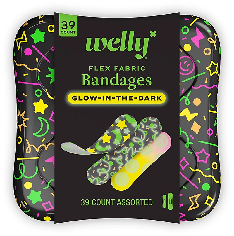 Welly Glow in the Dark 39-Count Bandages