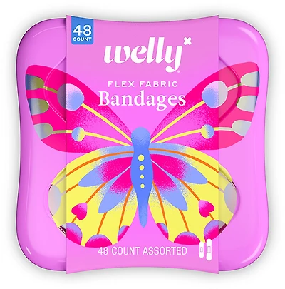 Welly Butterfly Bandages 48 Count