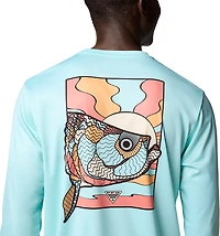 Columbia Sportswear Men's Terminal Tackle PFG Fish Shine Long Sleeve T-shirt