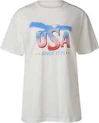 Jadelynn Brooke Women's USA Eagle Short Sleeve T-shirt