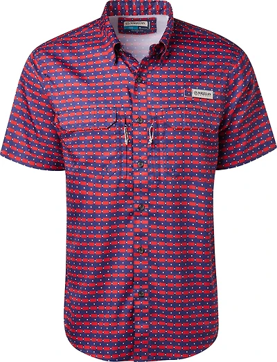 Magellan Outdoors Men's Local State Print Pattern Short Sleeve Shirt