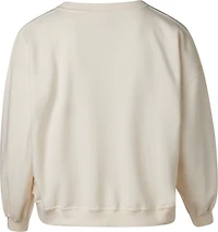 Live Outside the Limits Women's Christmas Bows Graphic Fleece Crewneck Sweatshirt