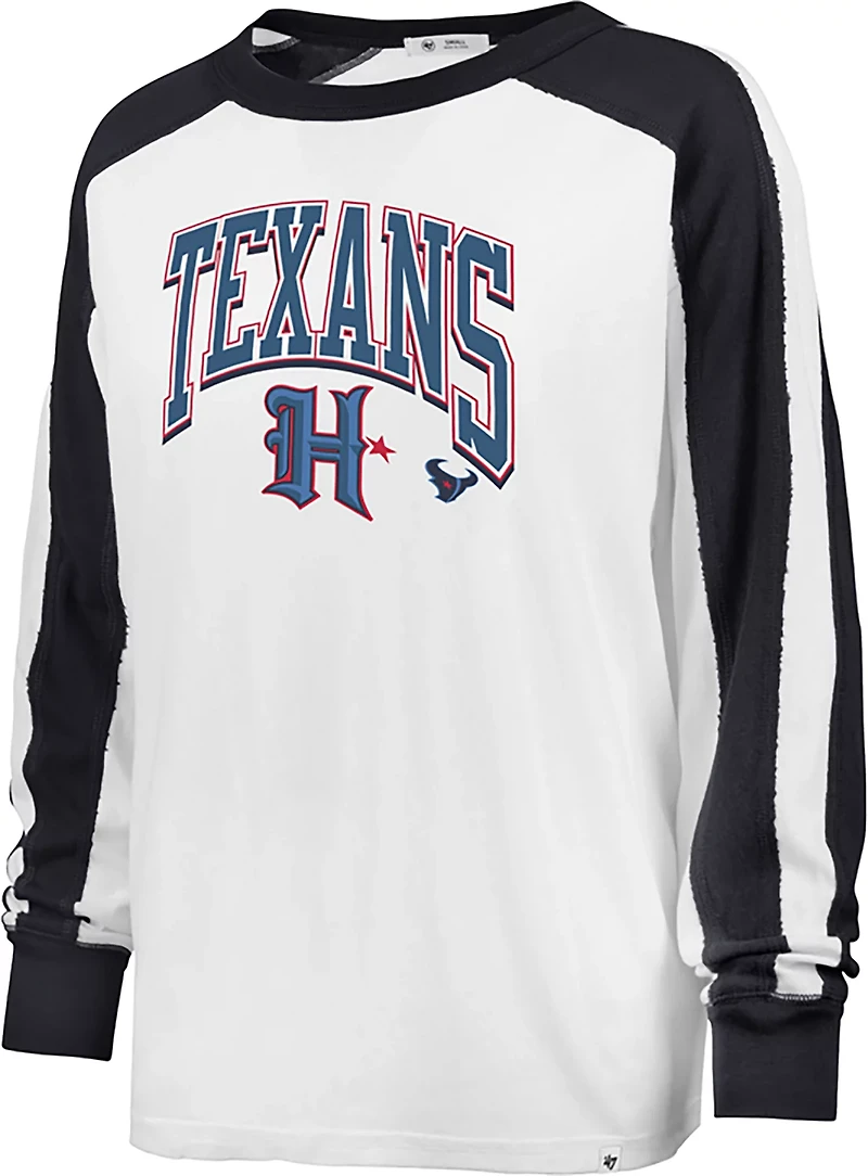 '47 Houston Texans Women's Walk Tall Caribou Long Sleeve T-shirt