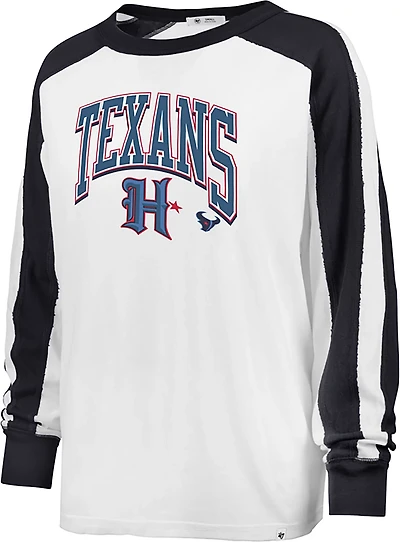 '47 Houston Texans Women's Walk Tall Caribou Long Sleeve T-shirt
