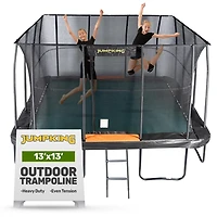 Jumpking 13 ft x 13 ft Square High-End Trampoline