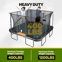 Jumpking 13 ft x 13 ft Square High-End Trampoline