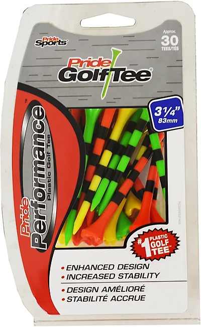 JEF World of Golf Pride 3-1/4 in Fruit Plastic Golf Tees