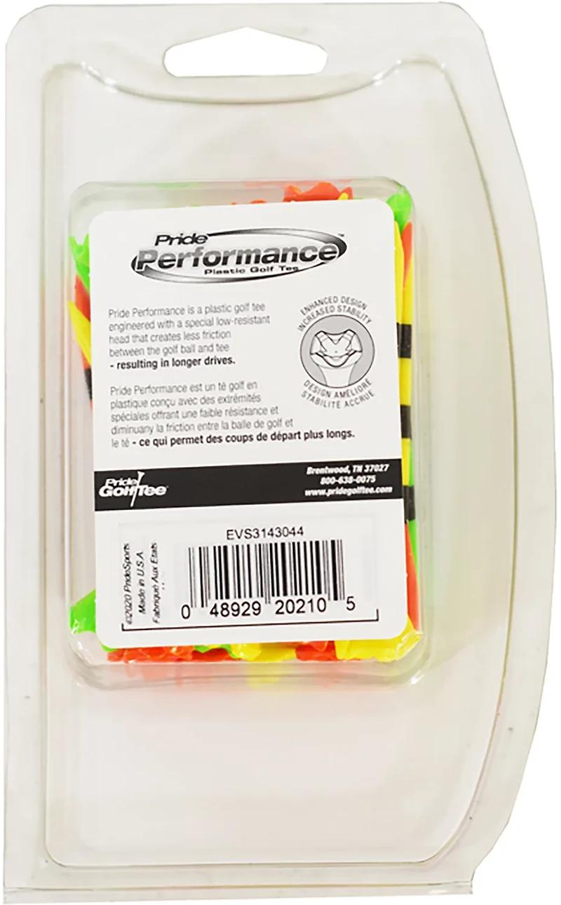 JEF World of Golf Pride 3-1/4 in Fruit Plastic Golf Tees