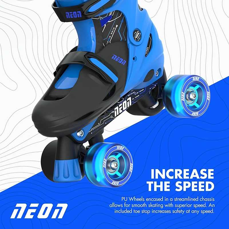 Yvolution Kids' Neon Combo Adjustable Skates