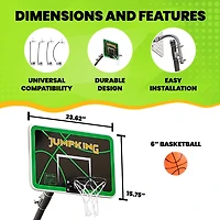 Jumpking Trampoline Basketball Hoop Set