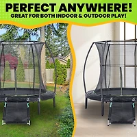 Jumpking 7 ft Round Trampoline with Enclosure Ramp