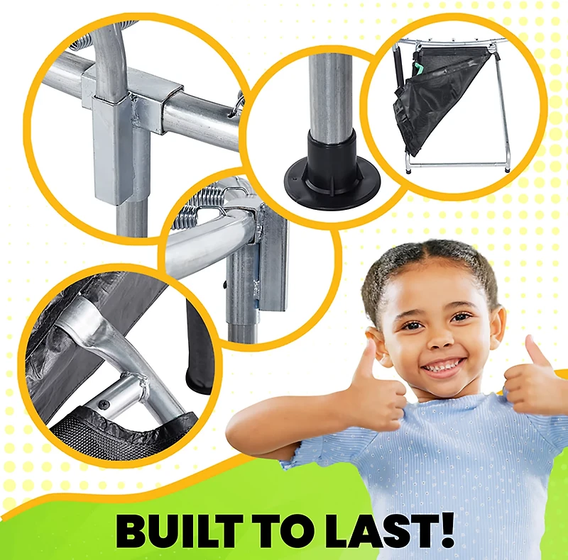 Jumpking 7 ft Round Trampoline with Enclosure Ramp