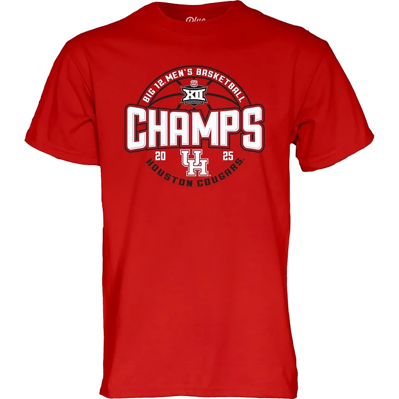 Blue 84 Men's Houston Cougars 2025 Big 12 MBB Conference Tournament Champions Locker Room T-Shirt