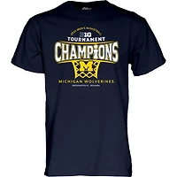 Blue 84 Men's Michigan Wolverines 2025 Big Ten MBB Conference Tournament Champions Locker Room T-Shirt