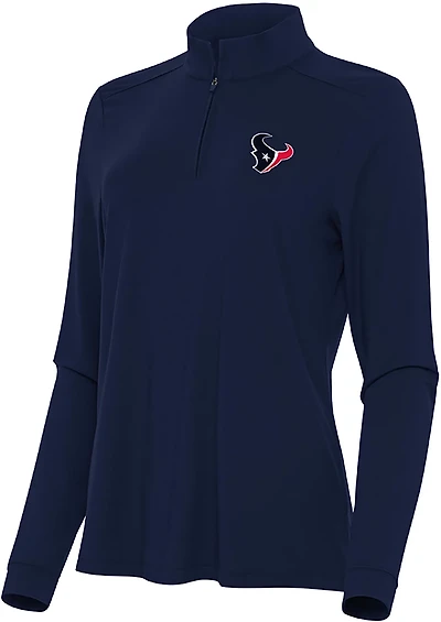Antigua Women's Houston Texans Intent 1/4 Zip Pullover