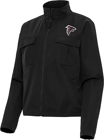 Antigua Women's Atlanta Falcons Even Par Jacket