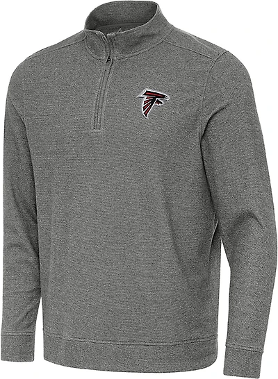 Antigua Men's Atlanta Falcons Subtle QZ 1/4 Mock Pullover