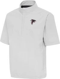 Antigua Men's Atlanta Falcons Brisk Short Sleeve 1/4 Zip Pullover