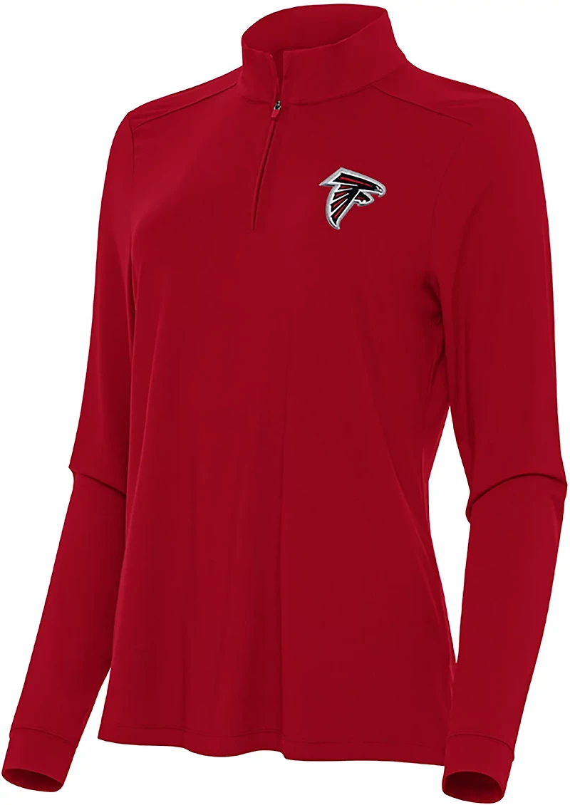 Antigua Women's Atlanta Falcons Intent 1/4 Zip Pullover