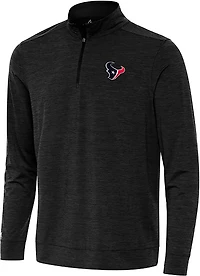 Antigua Men's Houston Texans Bright 1/4 Zip Mock Pullover