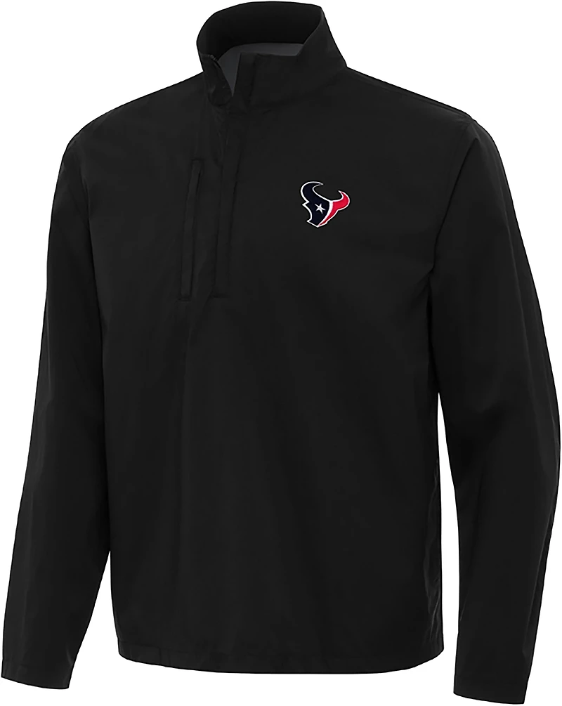 Antigua Men's Houston Texans Brisk 1/4 Zip Pullover