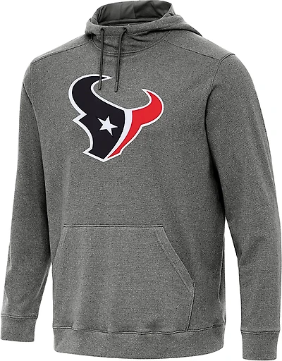 Antigua Men's Houston Texans Cloud FF Pullover Hoodie