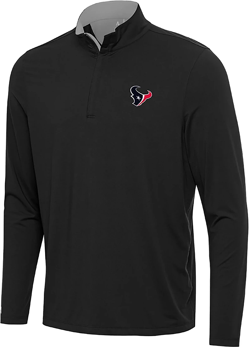 Antigua Men's Houston Texans Content 1/4 Zip Pullover