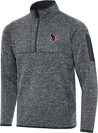 Antigua Men's Big & Tall Houston Texans Fortune QZ Pullover