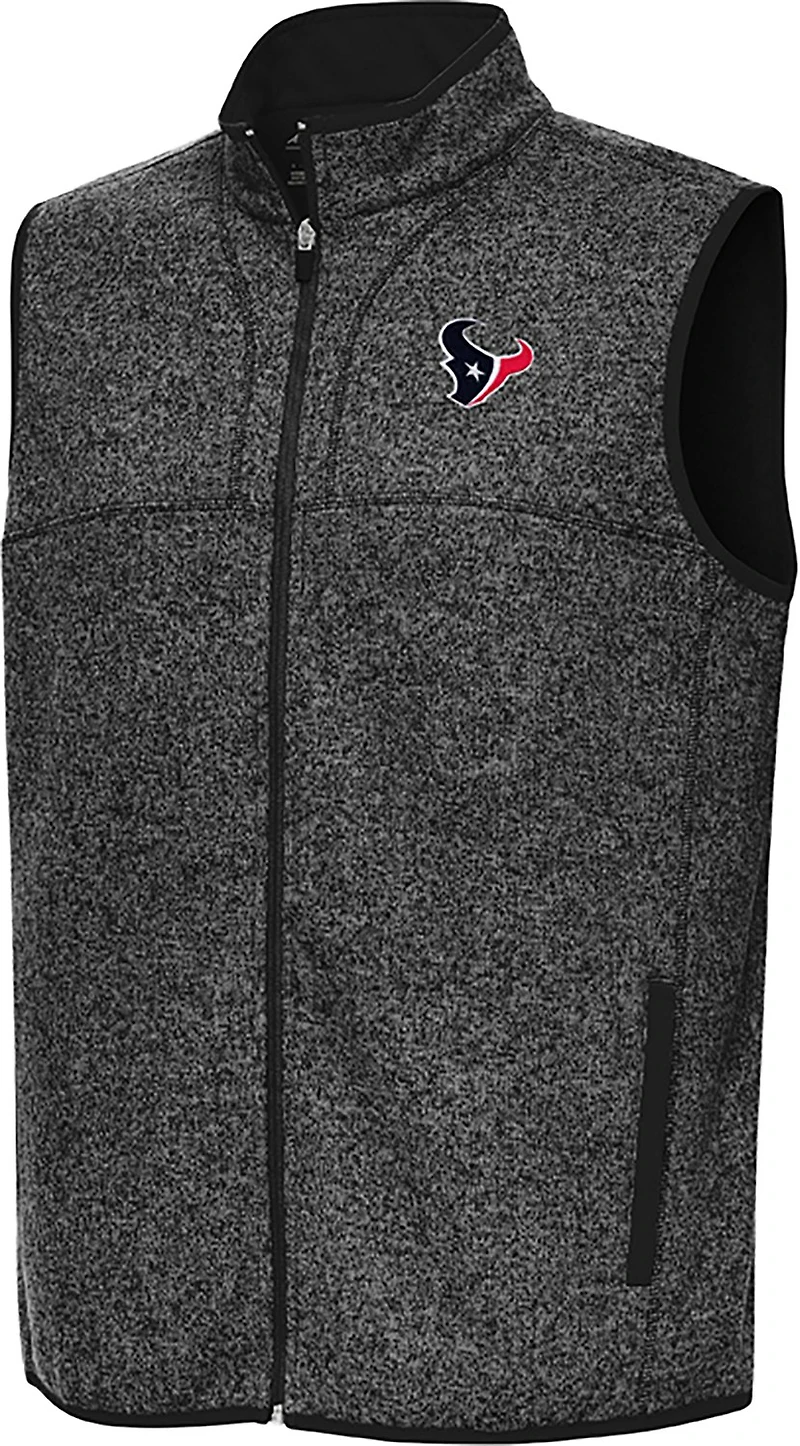 Antigua Men's Houston Texans Fortune Full Zip Vest