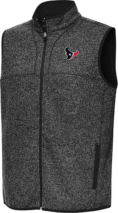 Antigua Men's Houston Texans Fortune Full Zip Vest