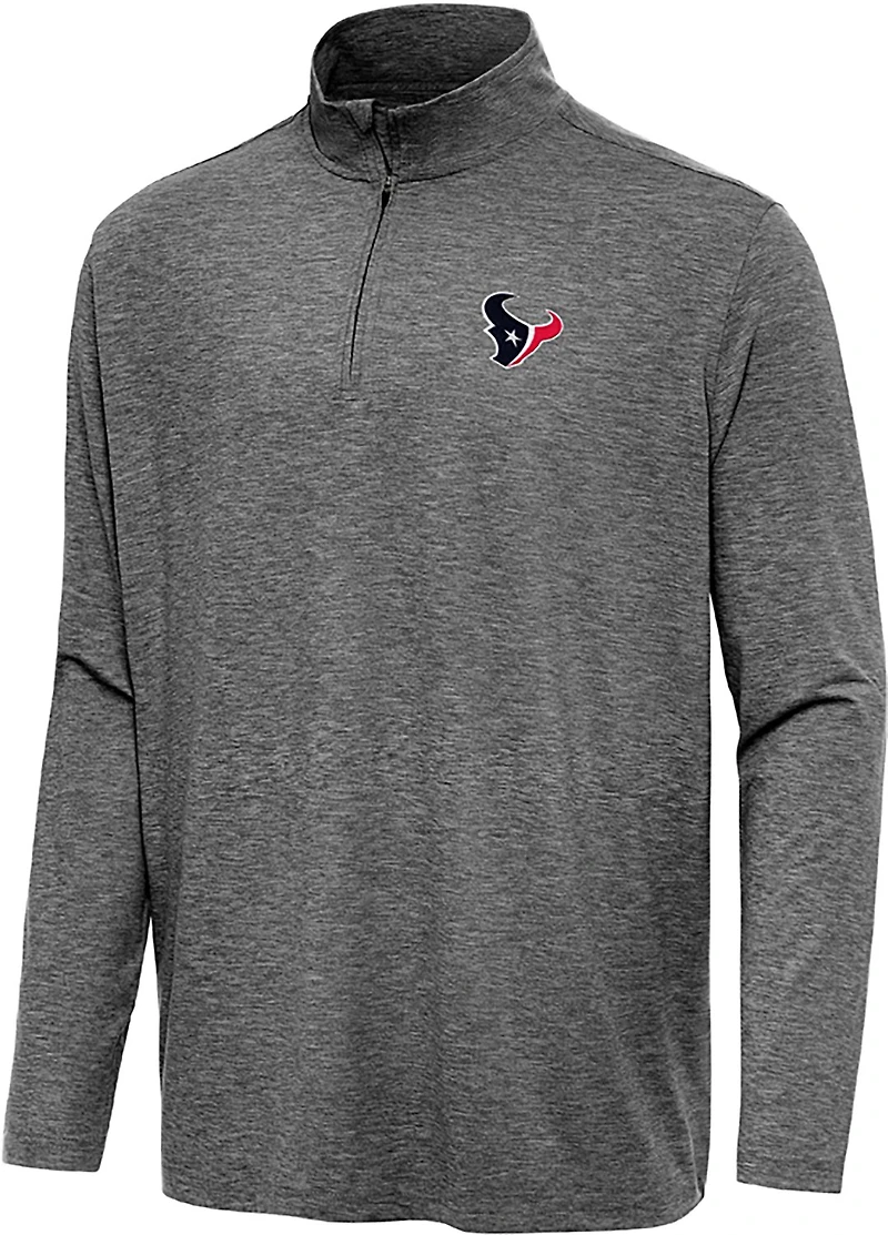 Antigua Men's Houston Texans Hunk QZ Pullover