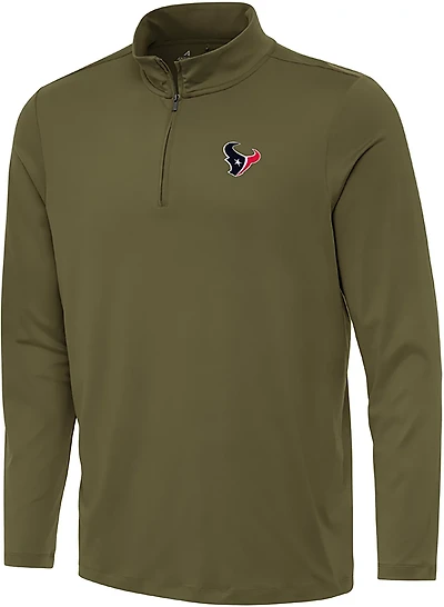 Antigua Men's Houston Texans Reprocess QZ Pullover