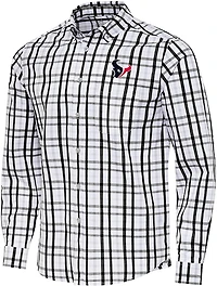 Antigua Men's Houston Texans Tending 2 LS Woven Button-Down Shirt