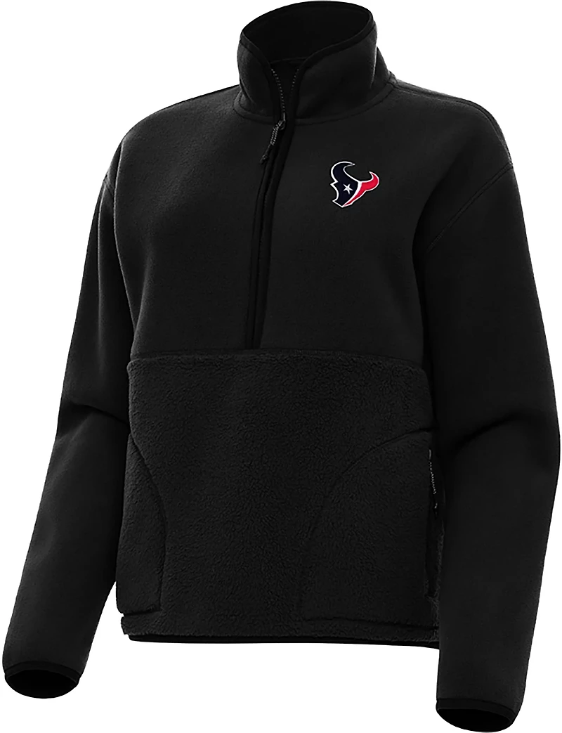 Antigua Women's Houston Texans Figure QZ Pullover