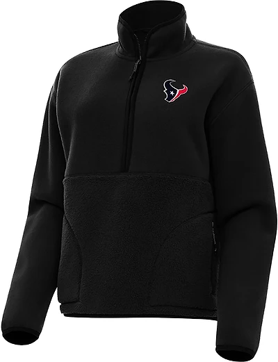 Antigua Women's Houston Texans Figure QZ Pullover