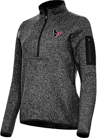 Antigua Women's Houston Texans Fortune HZ Pullover