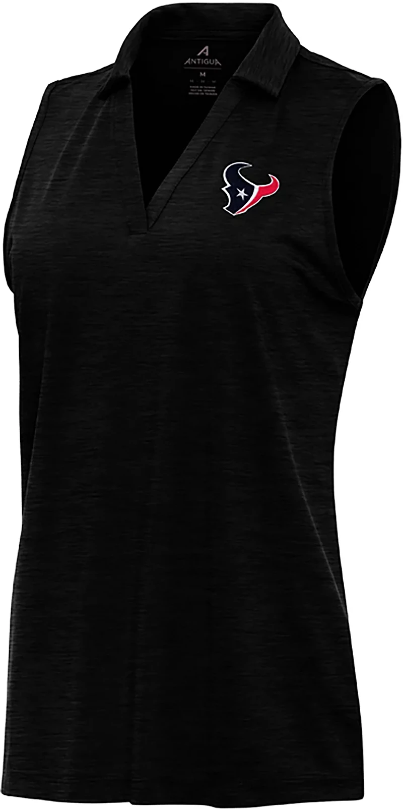 Antigua Women's Houston Texans Layout Sleeveless Polo Shirt