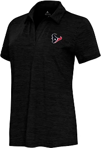 Antigua Women's Houston Texans Layout V-neck Polo Shirt