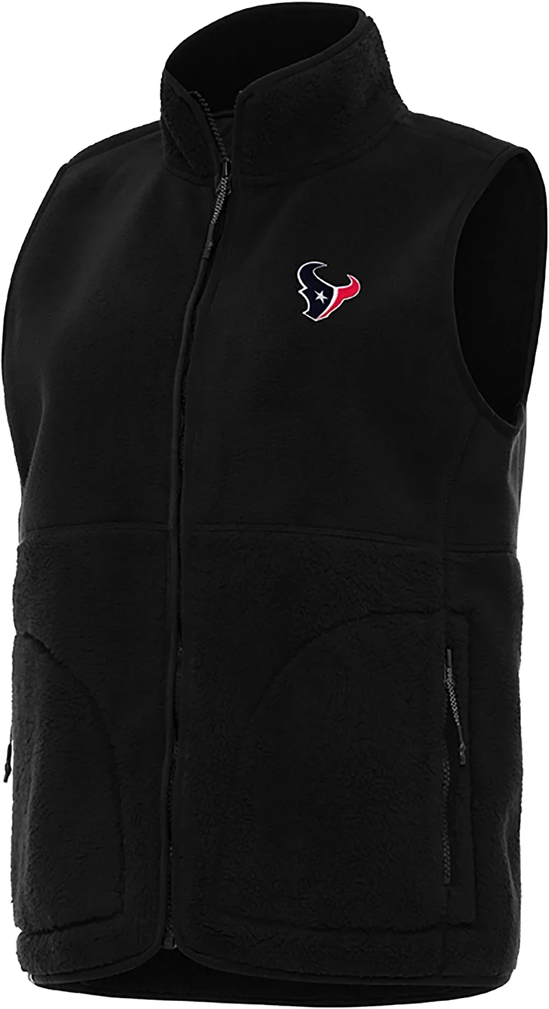 Antigua Women's Houston Texans Nostalgic Full-Zip Vest