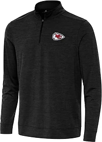 Antigua Men's Kansas City Chiefs Bright 1/4-Zip Pullover Top