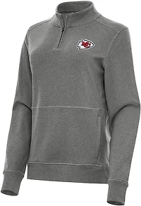 Antigua Women's Kansas City Chiefs Crush QZ Pullover