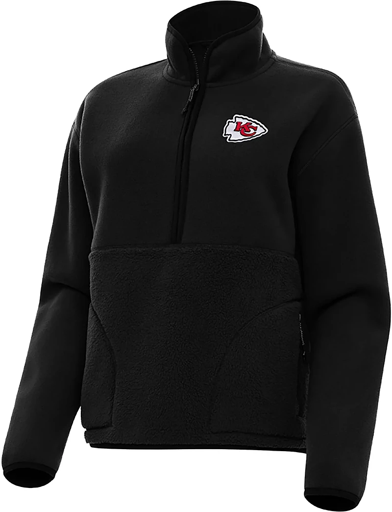 Antigua Women's Kansas City Chiefs Figure QZ Pullover