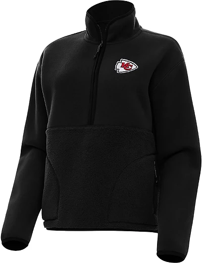 Antigua Women's Kansas City Chiefs Figure QZ Pullover