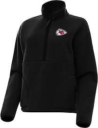 Antigua Women's Kansas City Chiefs Figure QZ Pullover