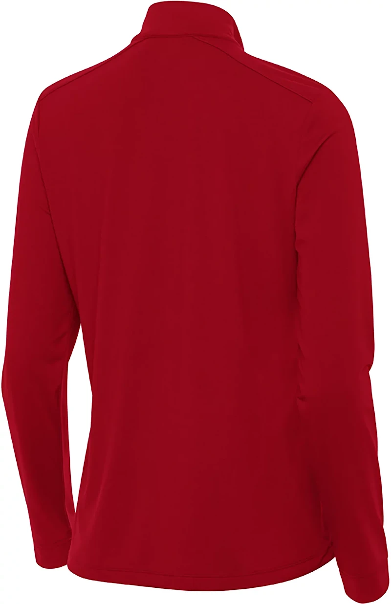 Antigua Women's Kansas City Chiefs Intent QZ Pullover