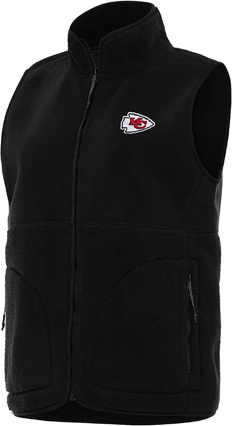 Antigua Women's Kansas City Chiefs Nostalgic FZ Vest